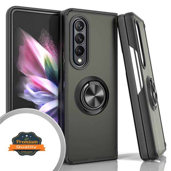 Funda de teléfono con soporte de anillo para Samsung Galaxy Z Fold